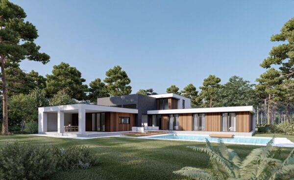 Сучасний будинок з SIP панелей, 268 кв.м.