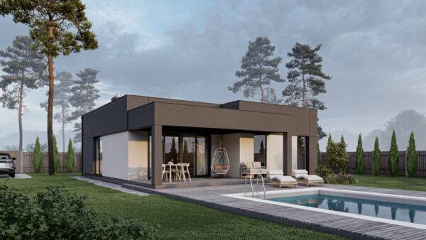 Одноповерховий будинок з SIP-панелей, 94 кв.м.