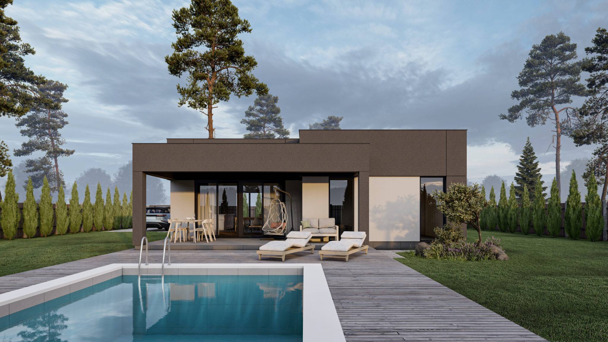 Одноповерховий будинок з SIP-панелей, 94 кв.м.