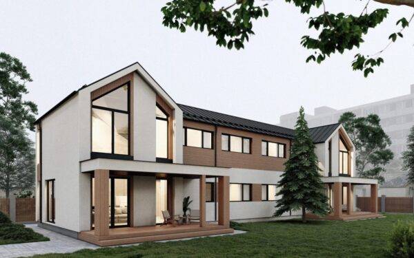 Дуплекс з SIP панелей, 228 кв.м.