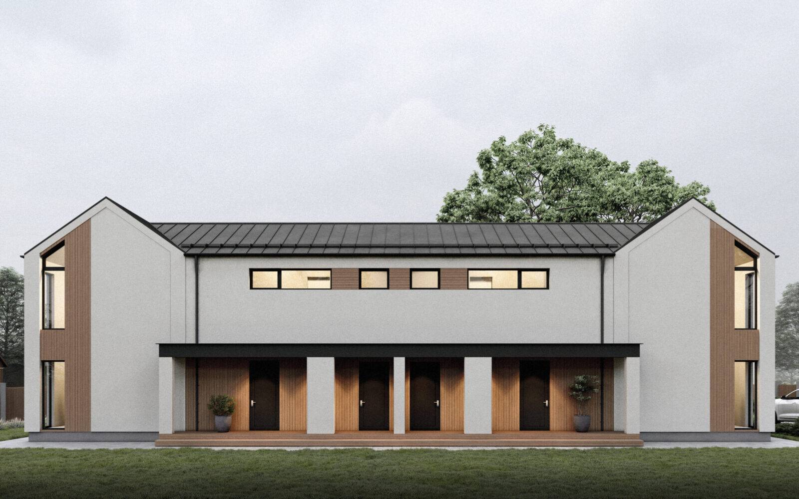 Дуплекс з SIP панелей, 228 кв.м.