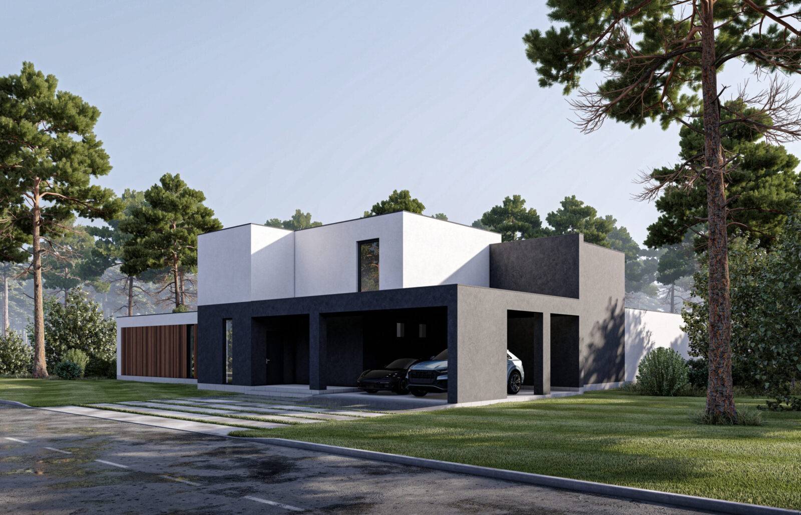 Сучасний будинок з SIP панелей, 268 кв.м.