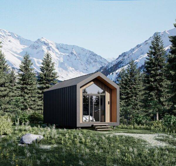 Модульный дом HUT 3.0 общей площадью 29,6 кв.м