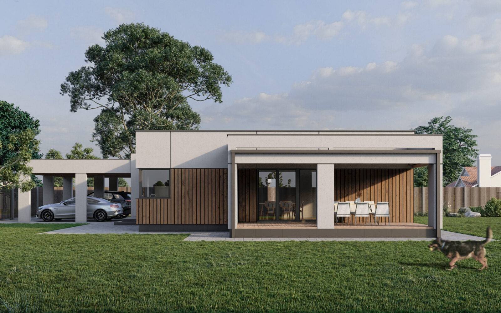 Одноповерховий будинок з SIP-панелей, 107 кв.м