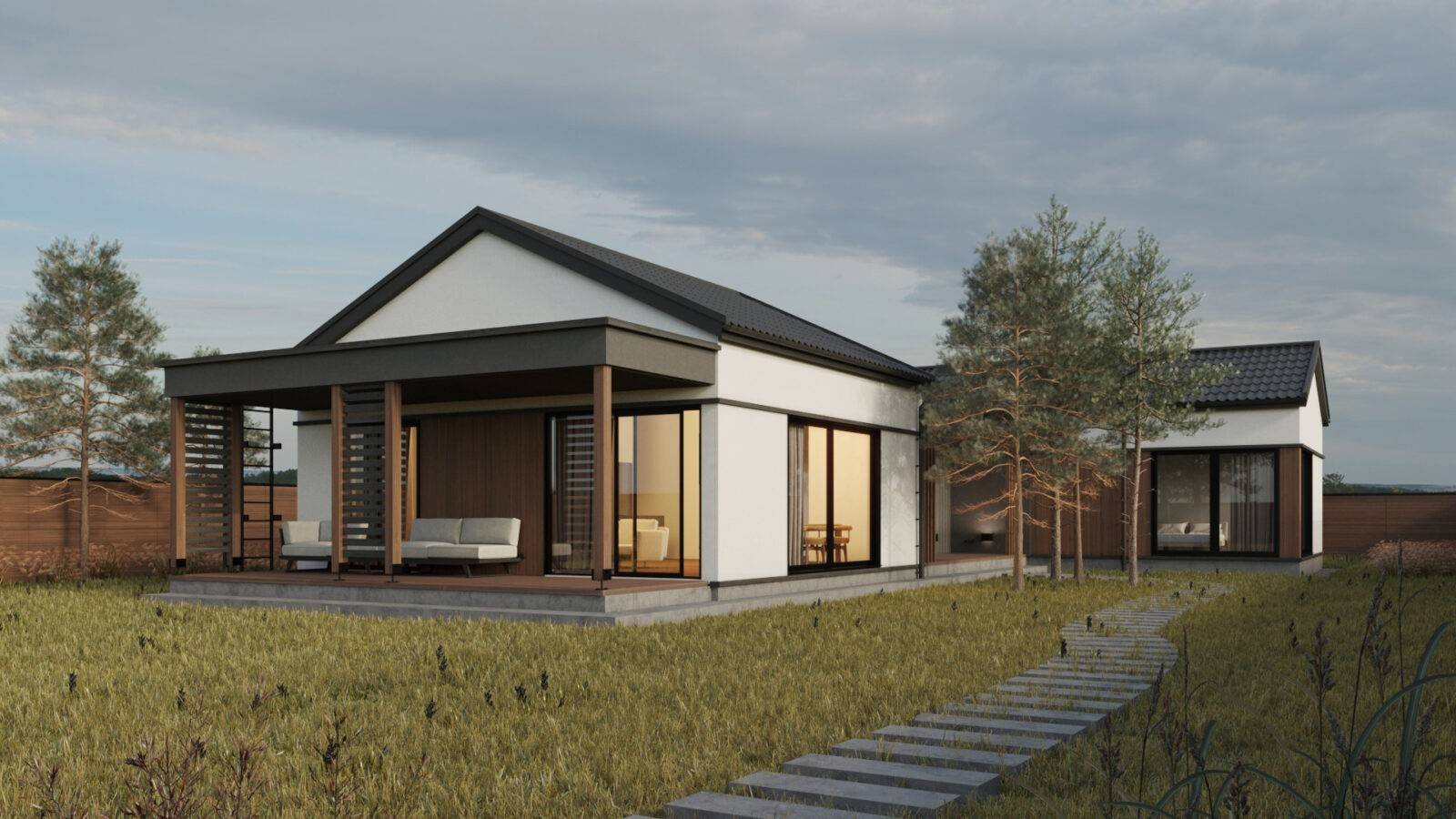 Будинок з SIP панелей, 169 кв.м.