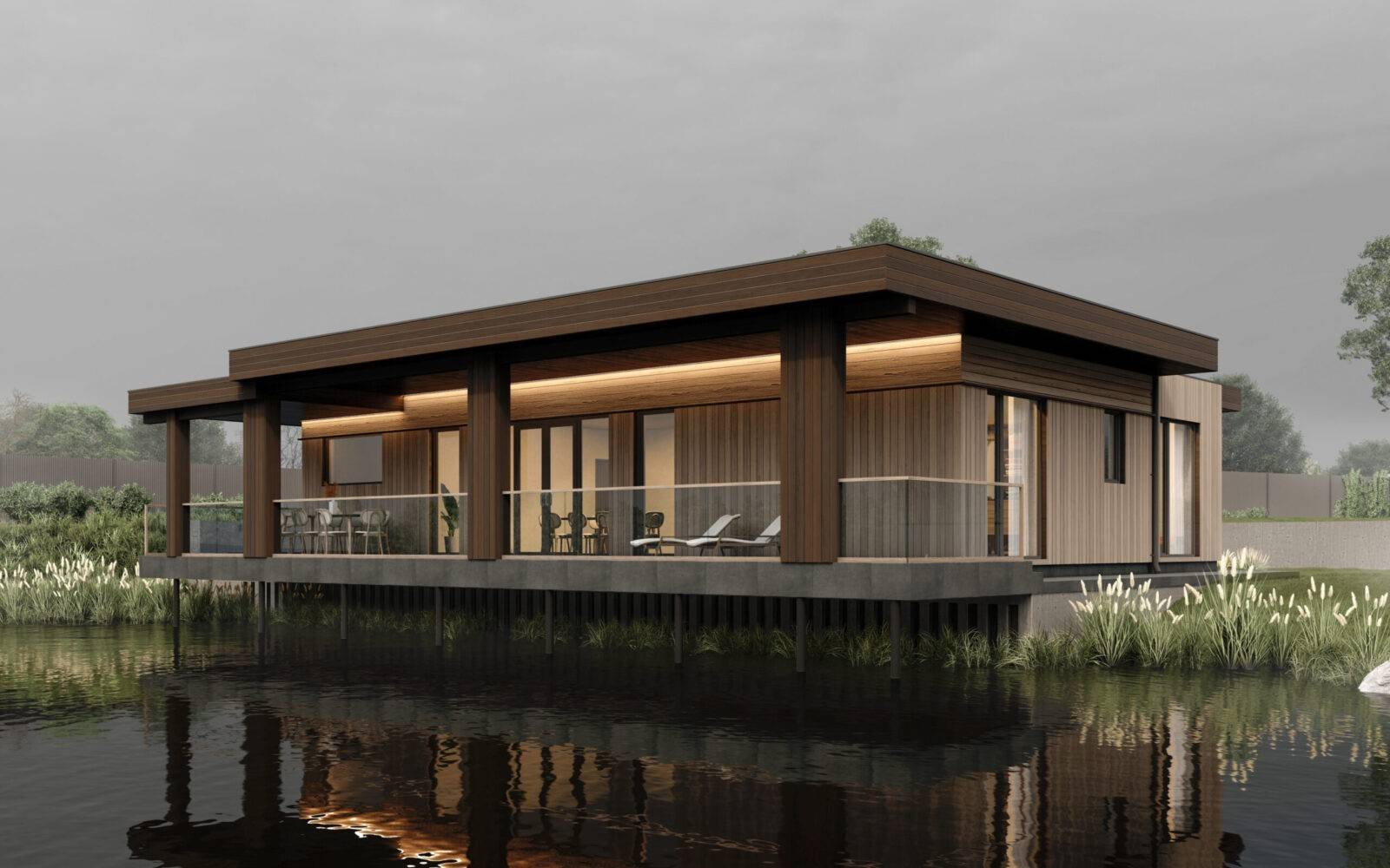 Sauna made of SIP panels in the Kyiv region, 142,6 sq.m.