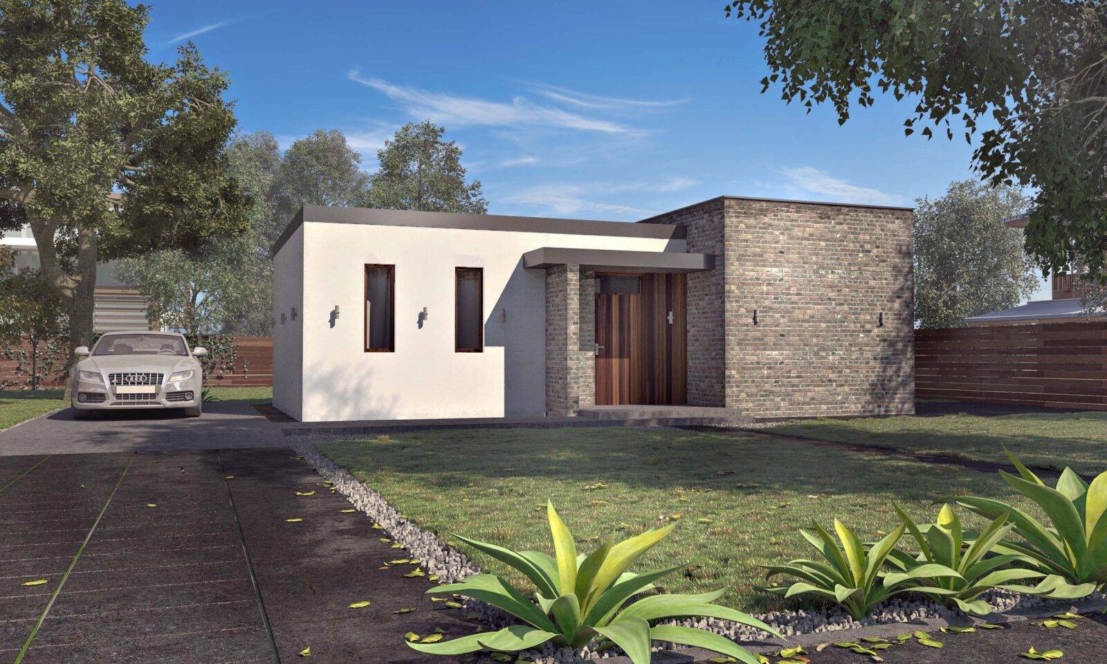 A house made of SIP panels, 56 sq.m.