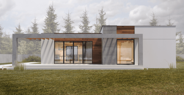 A cottage made of SIP panels, 100 sq.m.