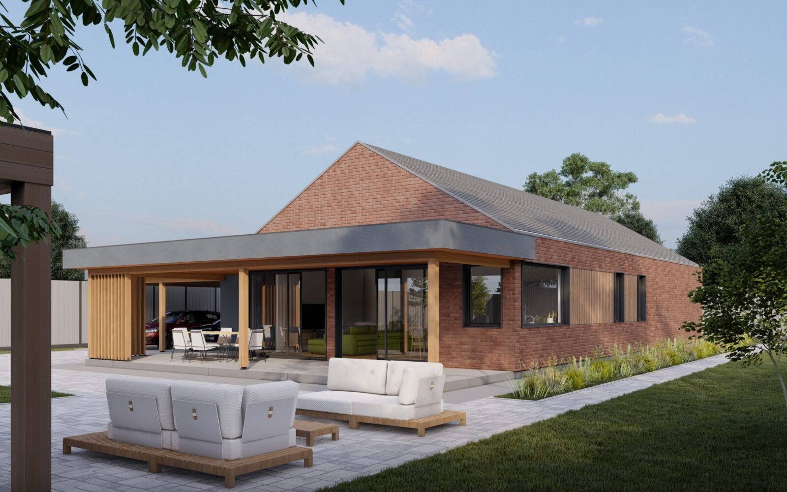 Індивідуальний житловий будинок з SIP панелей, 146 кв.м.