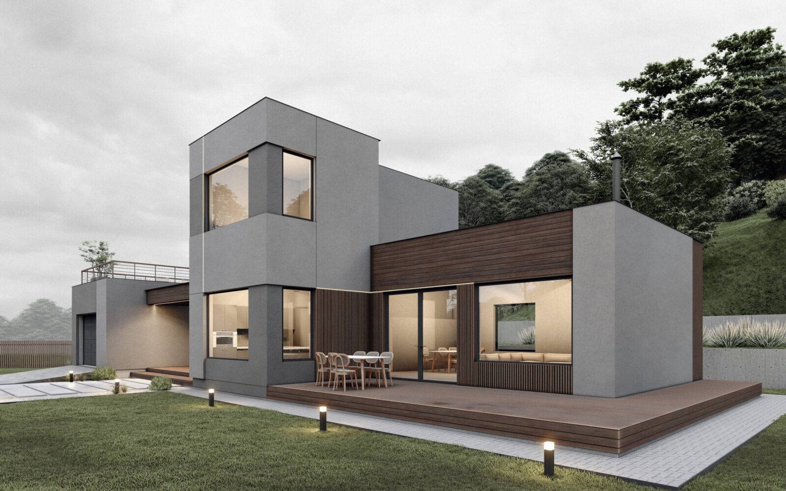 Будинок з SIP панелей, 240 кв.м.