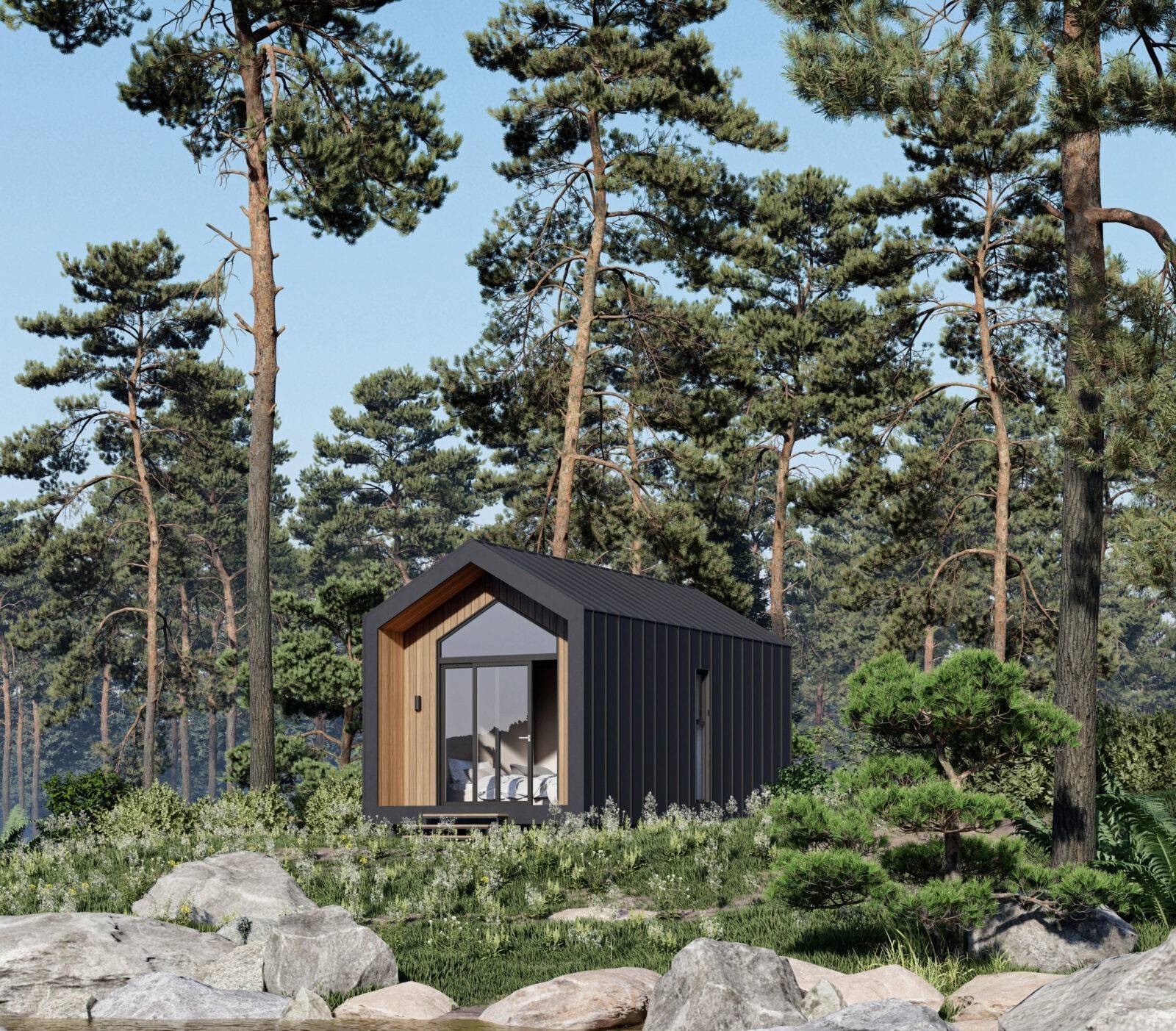 Модульний будинок HUT 3.0 загальною площею 29,6 кв.м