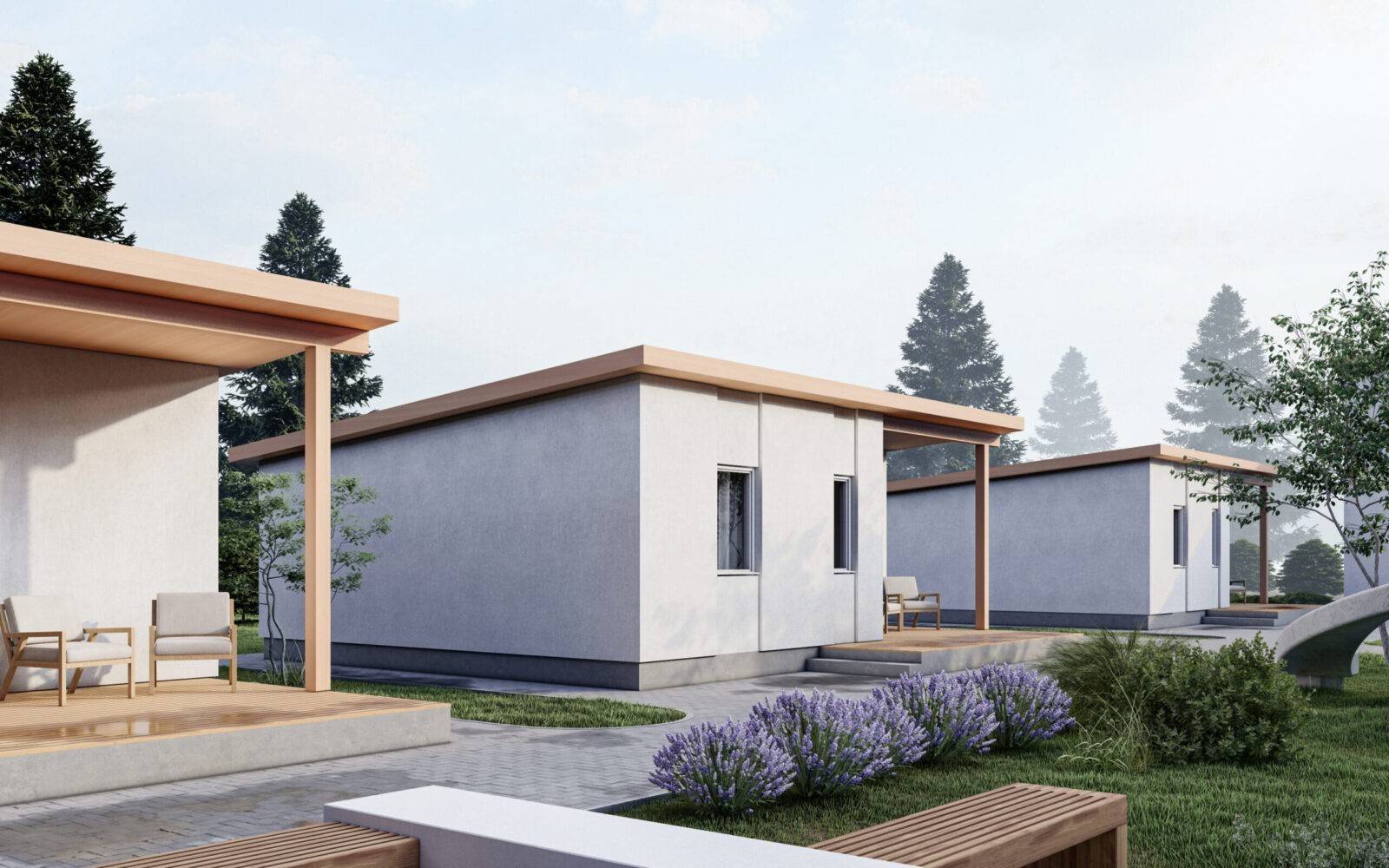 Уніфіковані секції площею 44,3 м.кв. для створення житлового комплексу