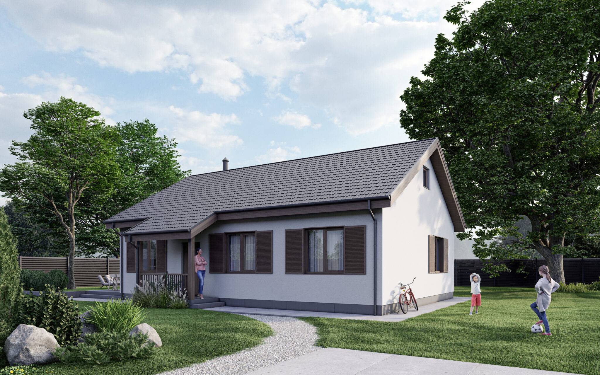 Дом из SIP-панелей, 93 кв.м.