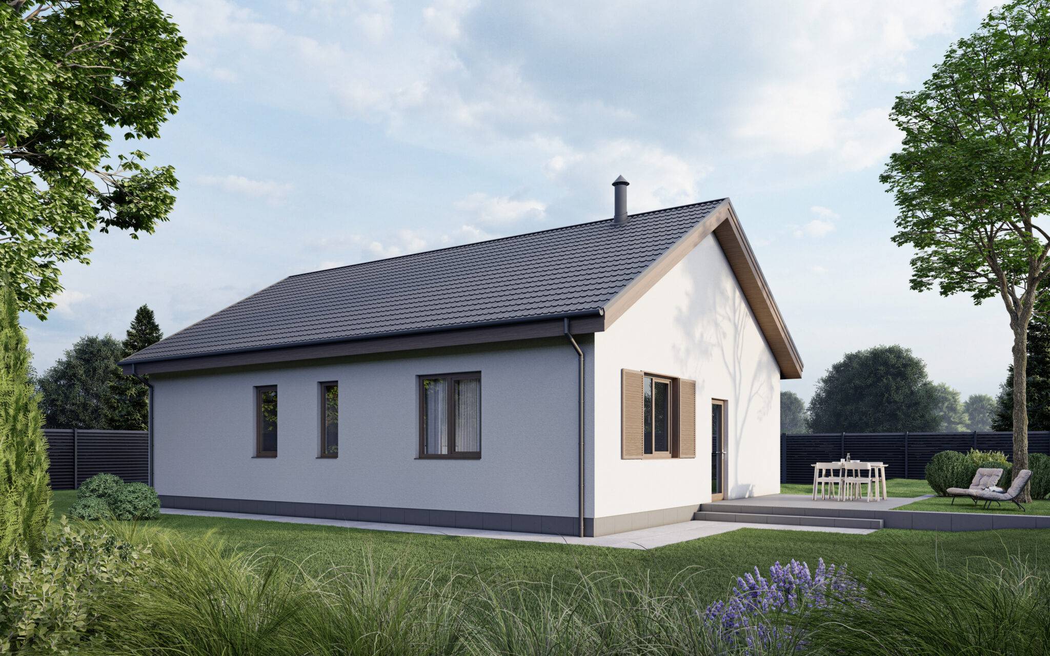 Дом из SIP-панелей, 93 кв. м.