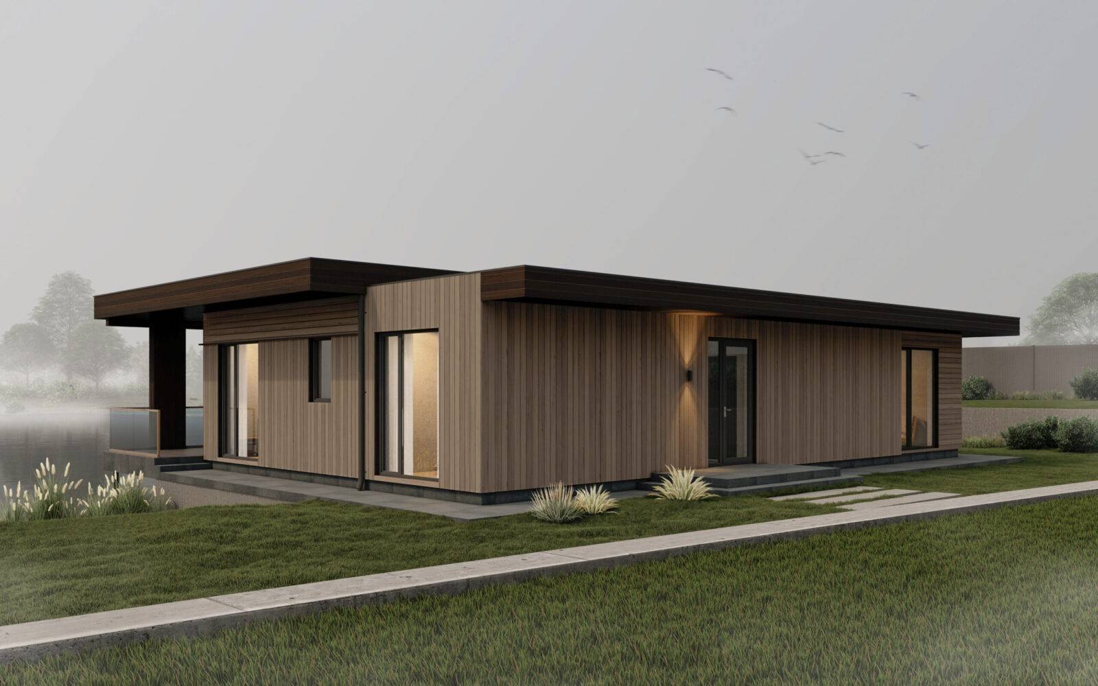 Sauna made of SIP panels in the Kyiv region, 142,6 sq.m.