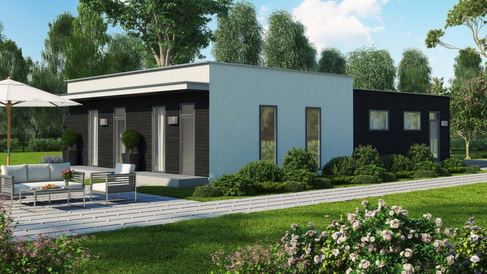 Гостьовий будинок з SIP-панелей, 131 кв.м.