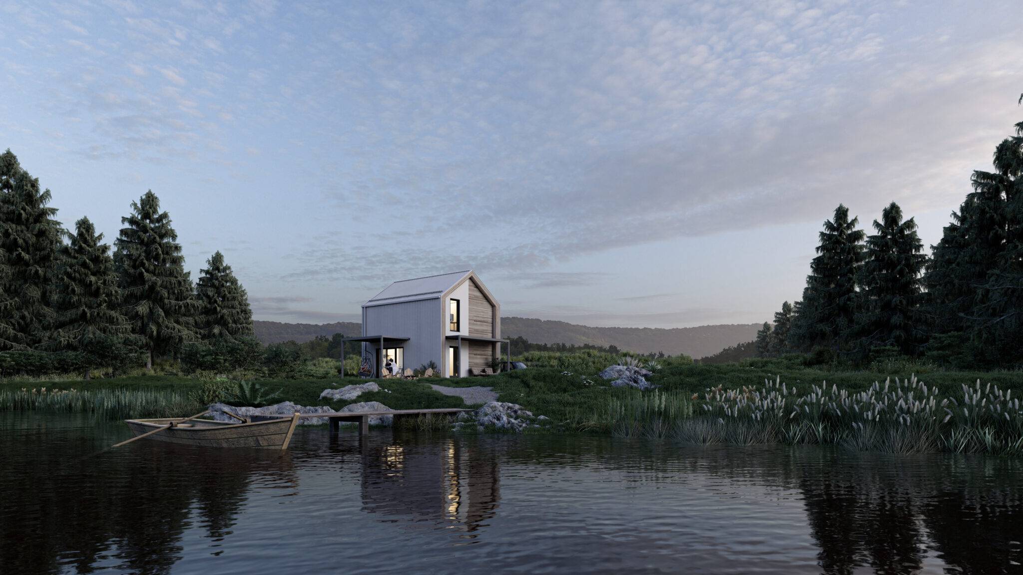 Заміський будинок з SIP-панелей, 60 кв.м.