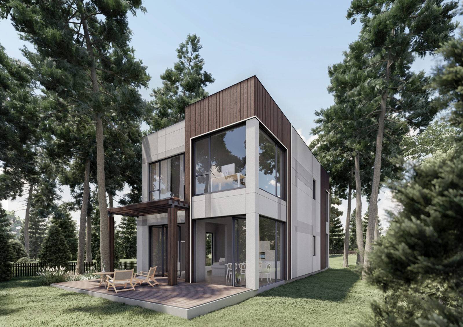 Двоповерховий будинок з SIP-панелей, 164 кв.м.