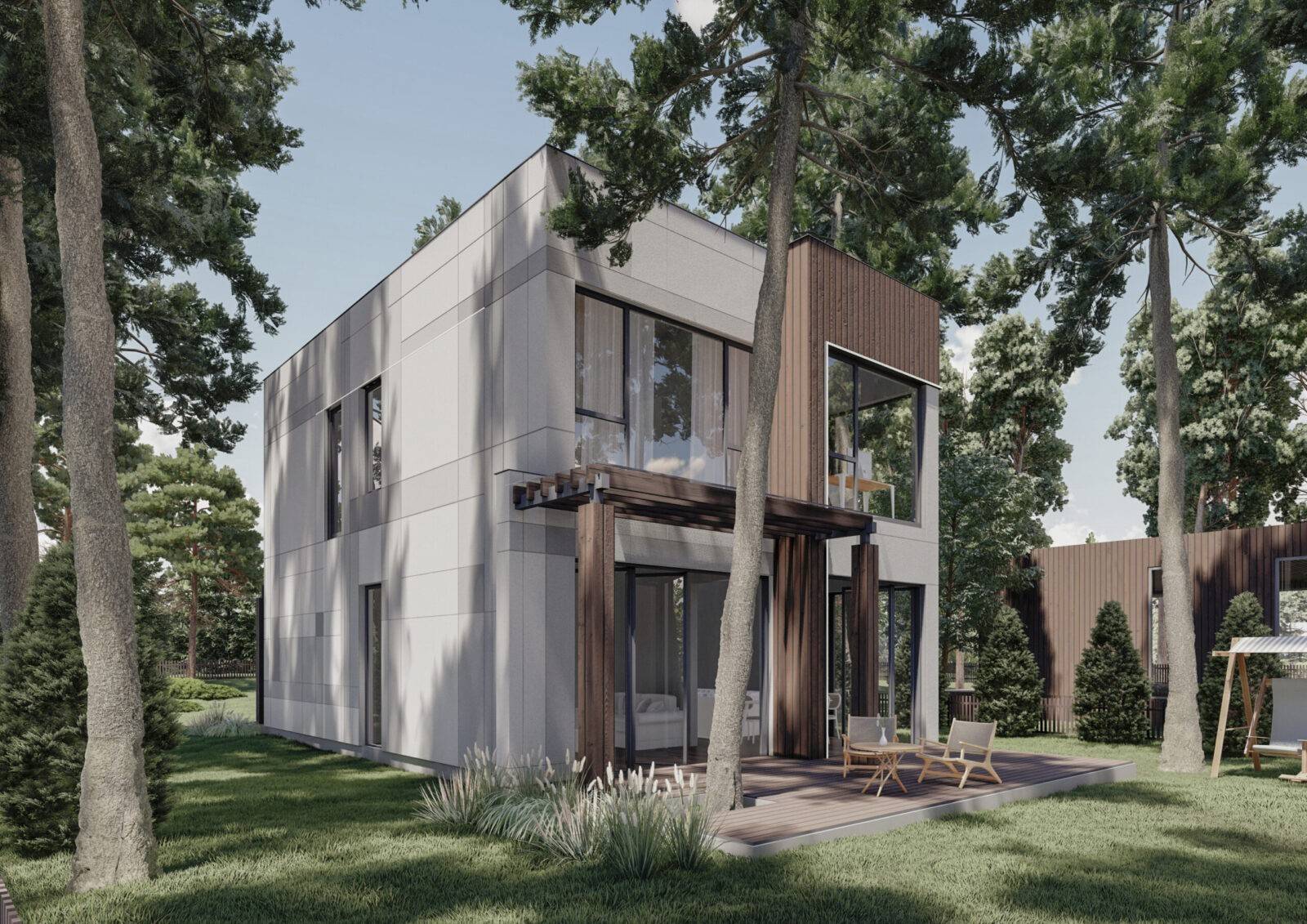 Двоповерховий будинок з SIP-панелей, 164 кв.м.