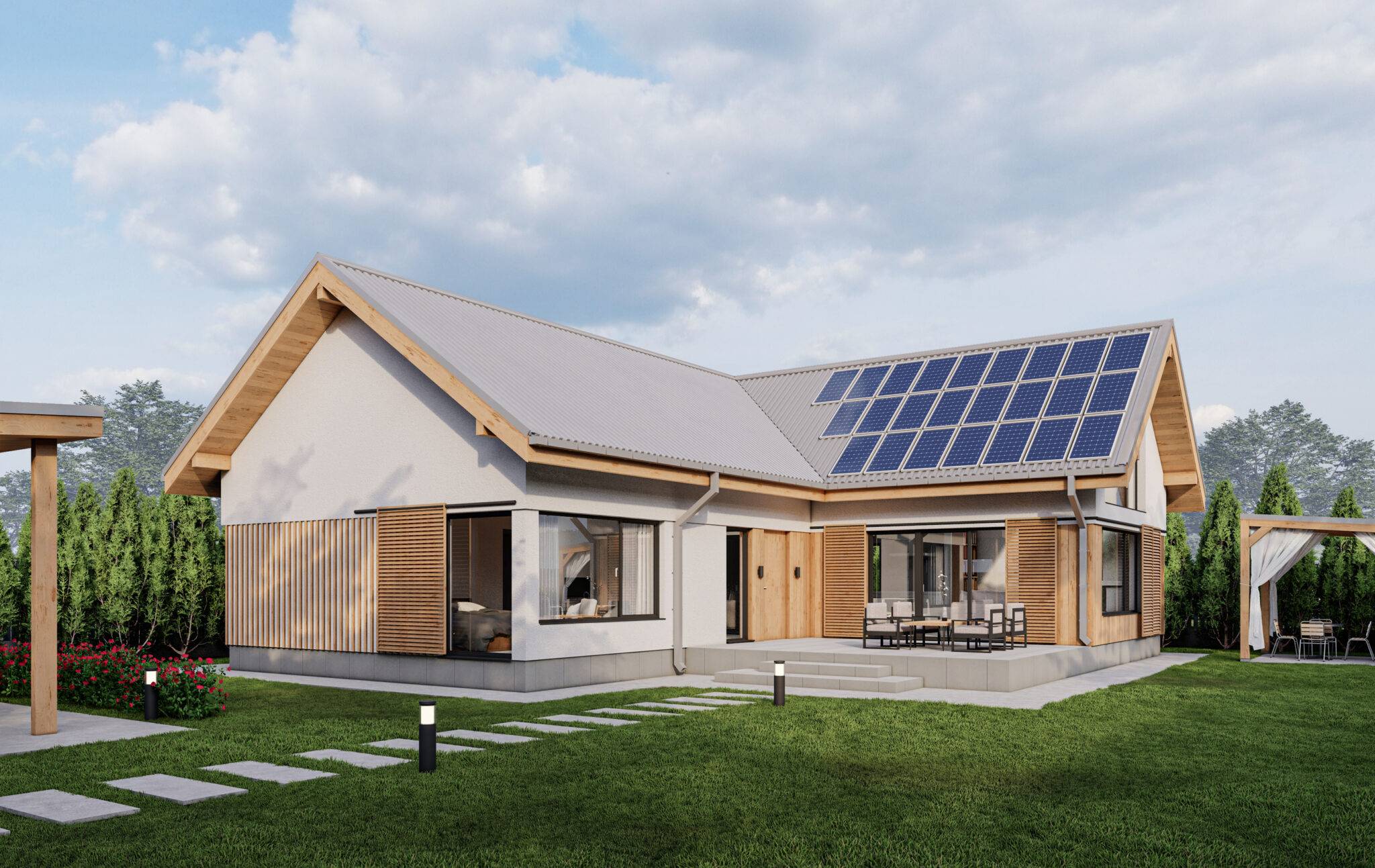 Будинок з SIP панелей, 113 кв.м.