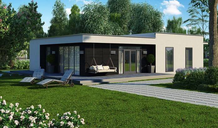 Гостьовий будинок з SIP-панелей, 131 кв.м.