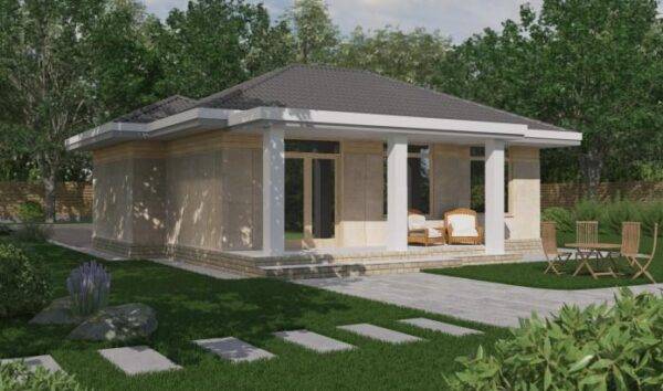 Дом из SIP-панелей, 70 кв.м.