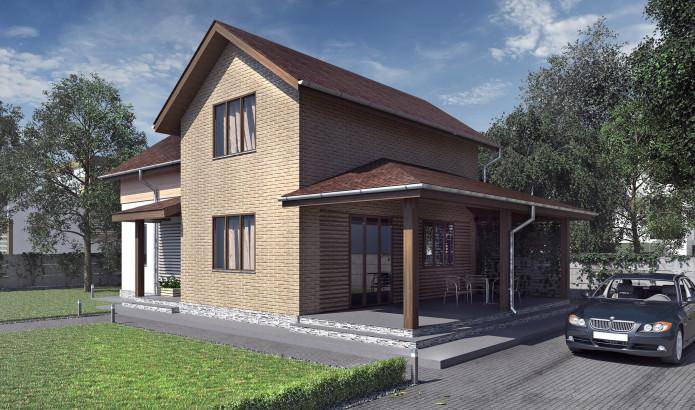 Двоповерховий будинок з SIP-панелей,138 кв.м.