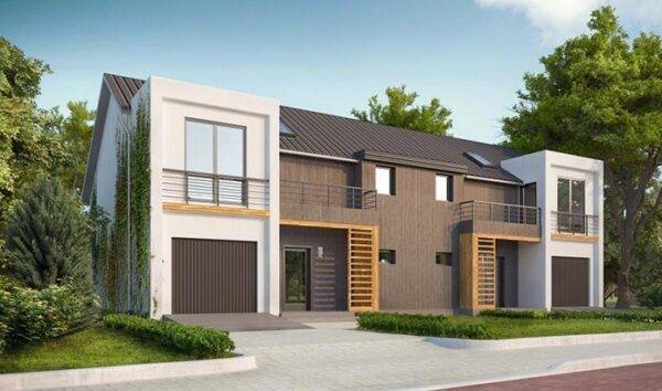 Дом-дуплекс из SIP-панелей, 298 кв.м.