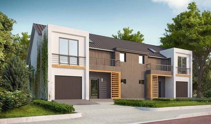 Дом-дуплекс из SIP-панелей, 298 кв.м.