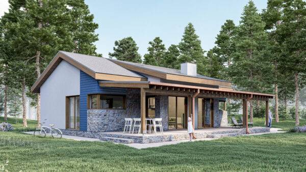 БУДИНОК З SIP ПАНЕЛЕЙ, 91 кв.м.