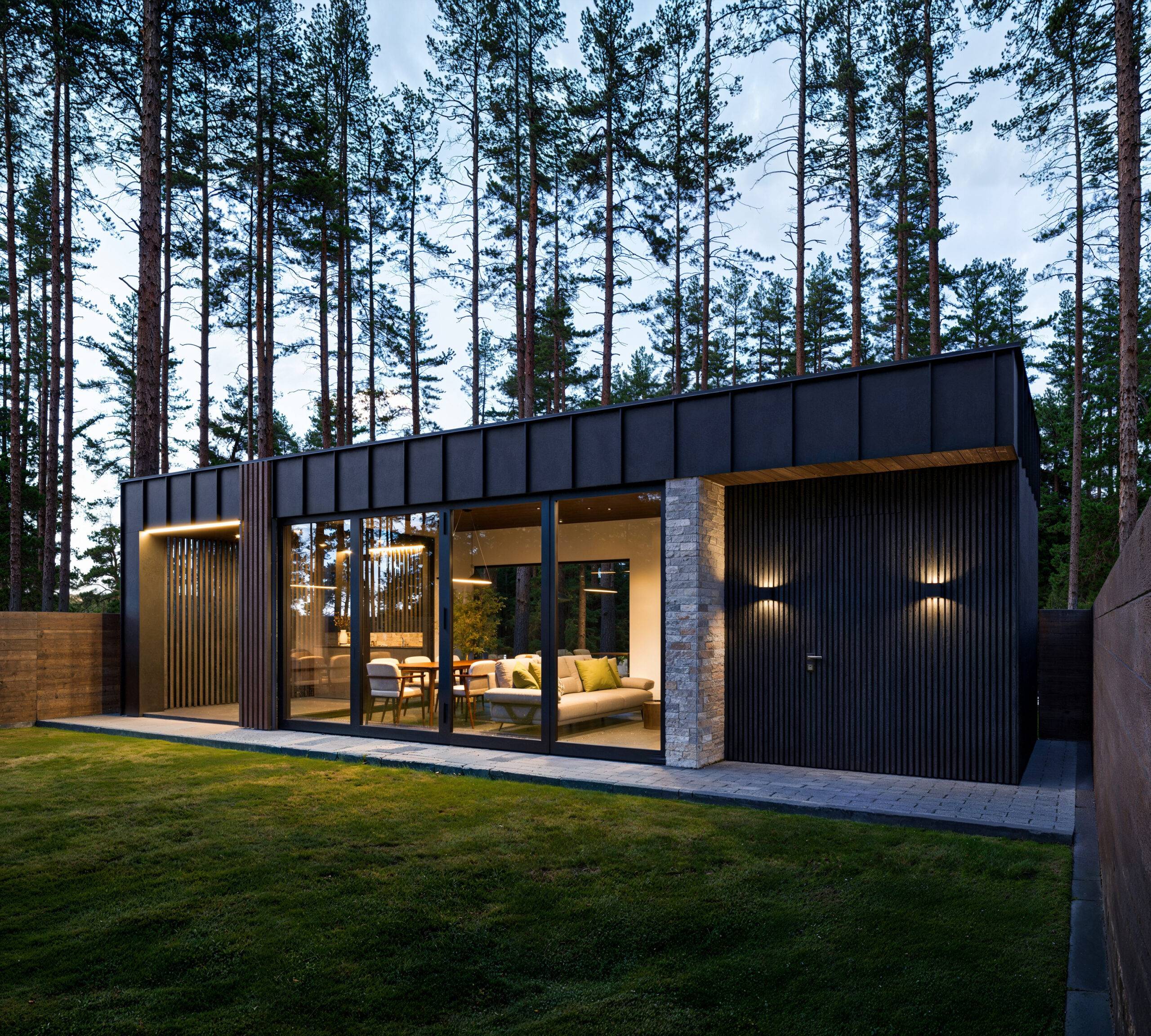 Comfortable house for a resort complex made of SIP panels, 39 sq.m.