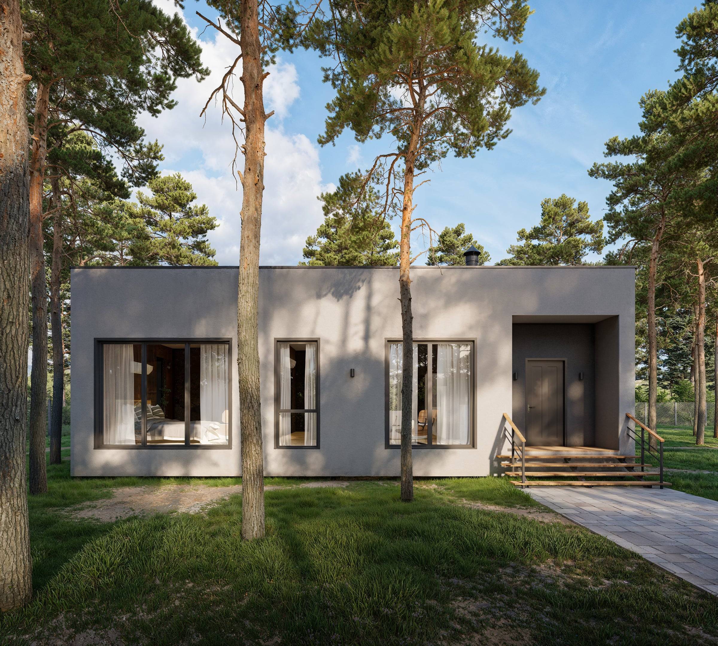 Сучасний каркасний будинок 93,9 м² для комфортного життя