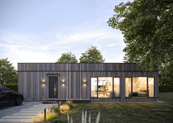 Very big prefabricated house, 107,6 m2.