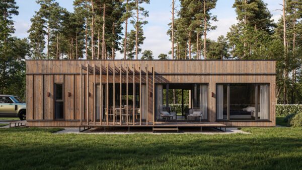 Energy-efficient modular house, 98,71 м²