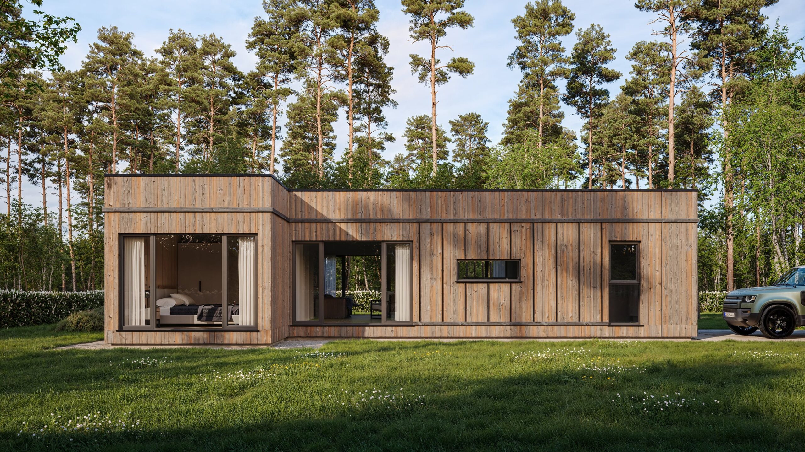 Modular house with extended comfort, 80,35 м²