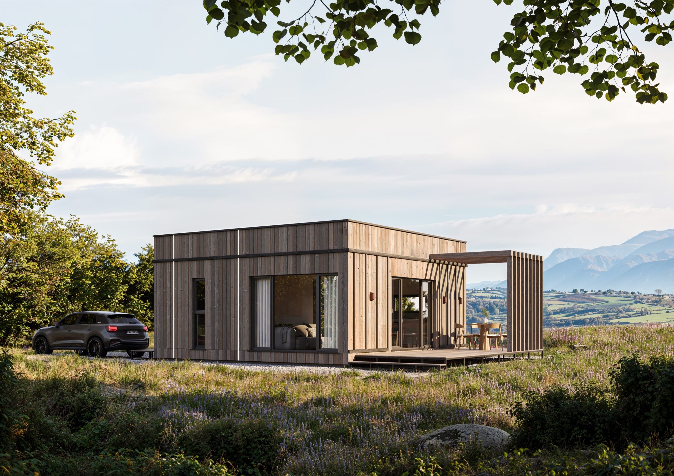 Energy-efficient modular house, 36,72 м²