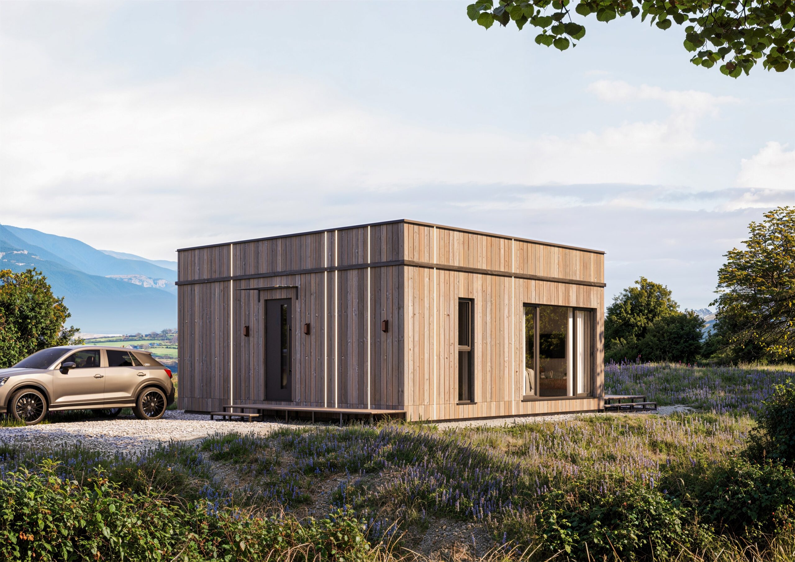 Energy-efficient modular house, 36,72 м²